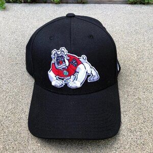 ZEPHYR Fresno State Bulldogs Fitted Hat Men's LG Black Baseball Cap